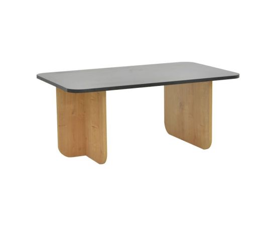 Τραπέζι Beca pakoworld σε oak-μαύρο απόχρωση 100x60x42εκ - ΤΡΑΠΕΖΑΚΙΑ ΣΑΛΟΝΙΟΥ στο Milonadakis.gr