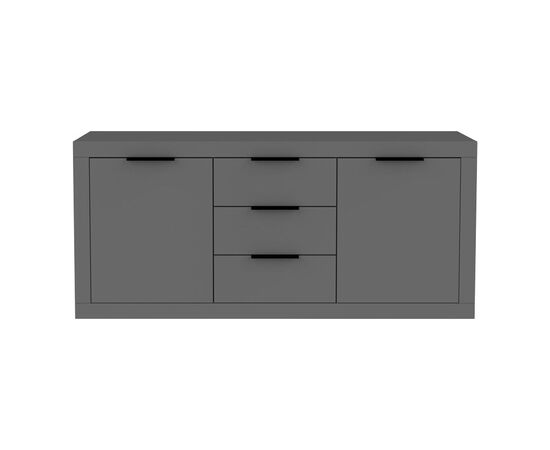 Μπουφές Doha pakoworld σε ανθρακί απόχρωση 180x45x80.5εκ - ΜΠΟΥΦΕΔΕΣ-ΚΟΝΣΟΛΕΣ στο Milonadakis.gr