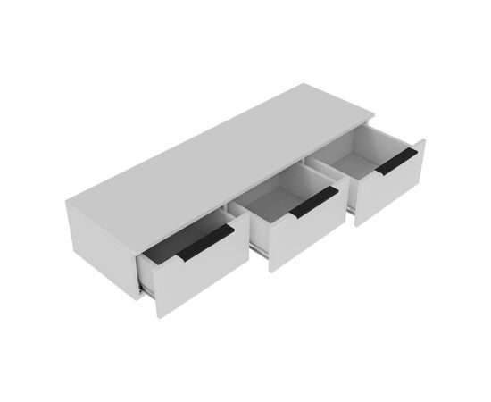 Κονσόλα με 3 συρτάρια Doha pakoworld σε λευκή απόχρωση 120x39x22cm - ΣΥΡΤΑΡΙΕΡΕΣ - ΤΟΥΑΛΕΤΕΣ στο Milonadakis.gr