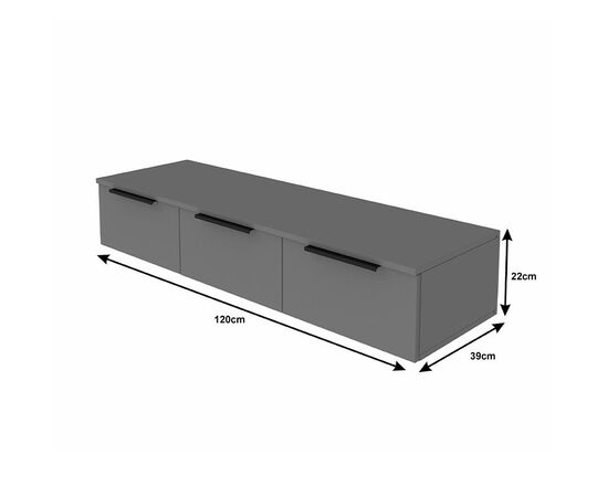 Κονσόλα με 3 συρτάρια Doha pakoworld σε λευκή απόχρωση 120x39x22cm - ΣΥΡΤΑΡΙΕΡΕΣ - ΤΟΥΑΛΕΤΕΣ στο Milonadakis.gr