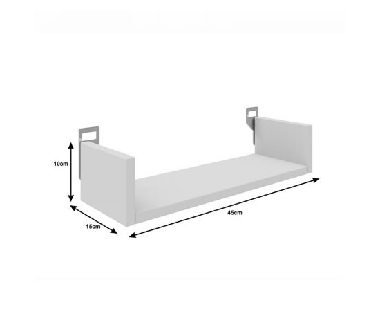 Ραφιέρα τοίχου Derva pakoworld σε oak απόχρωση 45x15x10cm - ΡΑΦΙΑ ΤΟΙΧΟΥ στο Milonadakis.gr