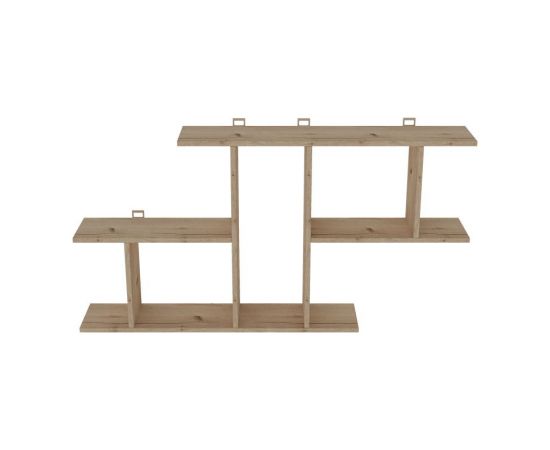 Ραφιέρα τοίχου Vertoura pakoworld σε oak απόχρωση 116x18.5x60cm - ΡΑΦΙΑ ΤΟΙΧΟΥ στο Milonadakis.gr