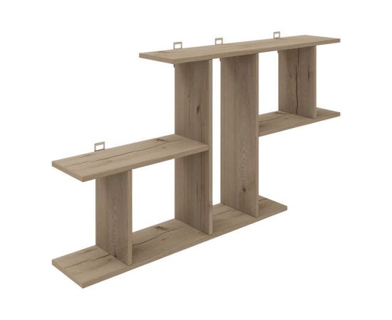 Ραφιέρα τοίχου Vertoura pakoworld σε oak απόχρωση 116x18.5x60cm - ΡΑΦΙΑ ΤΟΙΧΟΥ στο Milonadakis.gr