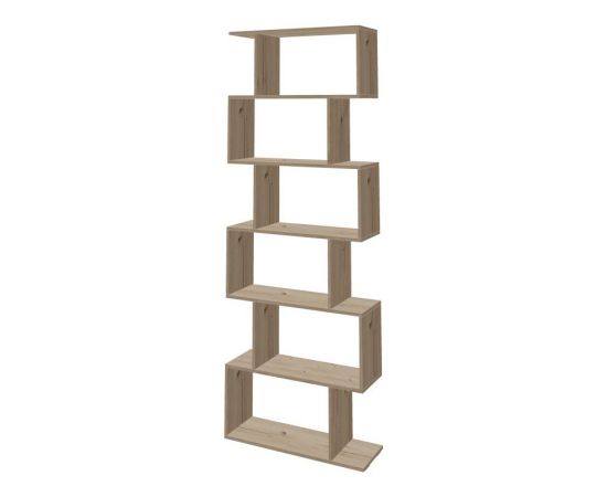 Βιβλιοθήκη Sezen pakoworld σε oak απόχρωση 70x24x191.5εκ - ΒΙΒΛΙΟΘΗΚΕΣ στο Milonadakis.gr