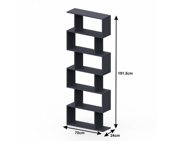 Βιβλιοθήκη Sezen pakoworld σε λευκή απόχρωση 70x24x191.5εκ - ΒΙΒΛΙΟΘΗΚΕΣ στο Milonadakis.gr