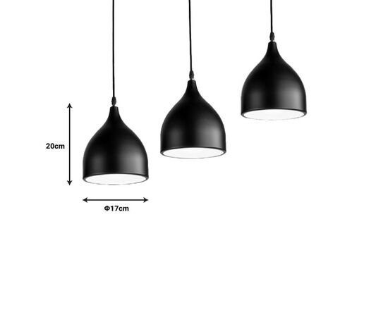 Φωτιστικό οροφής Perce I pakoworld μαύρο μέταλλο 50x17x120εκ - ΦΩΤΙΣΤΙΚΑ ΟΡΟΦΗΣ στο Milonadakis.gr