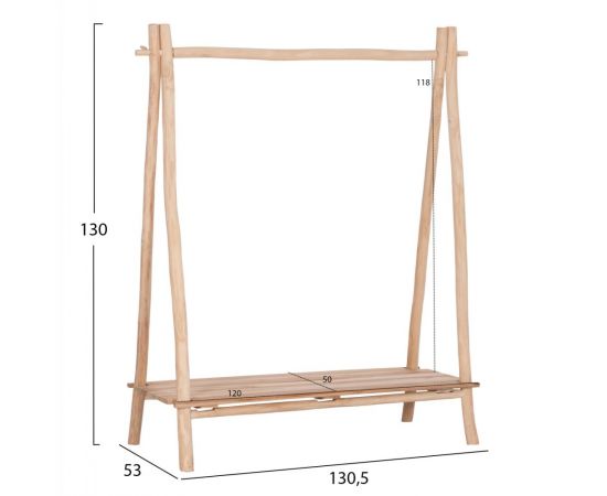ΕΠΙΠΛΟ ΕΙΣΟΔΟΥ PERL HM9911 ΚΛΑΔΙΑ ΞΥΛΟΥ TEAK-ΦΥΣΙΚΟ 130,5x53x130Υεκ. - ΕΠΙΠΛΑ ΕΙΣΟΔΟΥ στο Milonadakis.gr