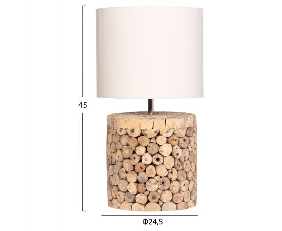 ΕΠΙΤΡΑΠΕΖΙΟ ΚΥΛΙΝΔΡΙΚΟ ΦΩΤΙΣΤΙΚΟ TWIGGY HM4427 DRIFTWOOD & ΜΠΕΖ ΚΑΠΕΛΟ Φ24.5x45Υεκ. - ΕΠΙΤΡΑΠΕΖΙΑ ΦΩΤΙΣΤΙΚΑ στο Milonadakis.gr
