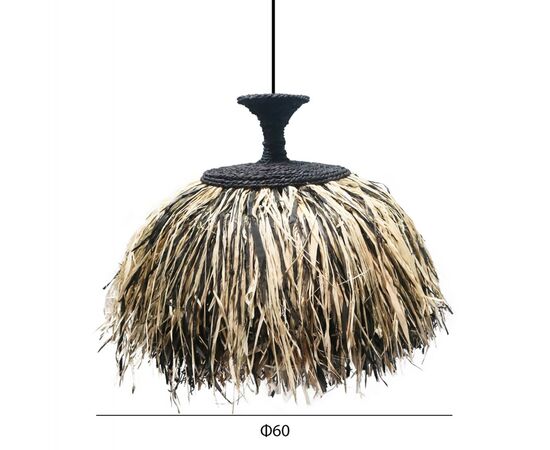 ΦΩΤΙΣΤΙΚΟ ΟΡΟΦΗΣ ORDEM HM4716 ΚΑΠΕΛΟ ΙΝΕΣ SISAL & ΜΠΑΝΑΝΑΣ-ΜΑΥΡΟ & ΦΥΣΙΚΟ Φ60εκ - ΦΩΤΙΣΤΙΚΑ ΟΡΟΦΗΣ στο Milonadakis.gr