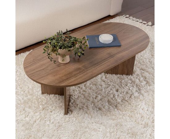 Τραπέζι σαλονιού Tabletod pakoworld σε καρυδί απόχρωση 119x60x40εκ - ΤΡΑΠΕΖΑΚΙΑ ΣΑΛΟΝΙΟΥ στο Milonadakis.gr