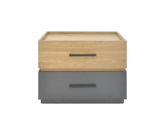 Κομοδίνο Sonlen pakoworld mdf σε sonoma-ανθρακί απόχρωση 60x40x44.5εκ - ΚΟΜΟΔΙΝΑ στο Milonadakis.gr
