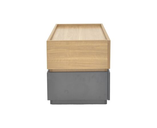 Κομοδίνο Sonlen pakoworld mdf σε sonoma-ανθρακί απόχρωση 60x40x44.5εκ - ΚΟΜΟΔΙΝΑ στο Milonadakis.gr
