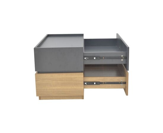 Κομοδίνο Sonlen pakoworld mdf σε sonoma-ανθρακί απόχρωση 60x40x44.5εκ - ΚΟΜΟΔΙΝΑ στο Milonadakis.gr