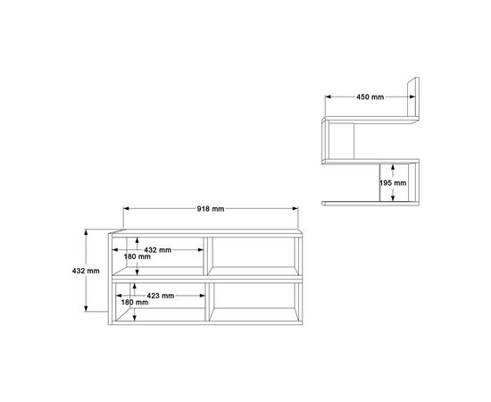 Σύνθετο σαλονιού Kakomo pakoworld σε λευκή απόχρωση 170x29.5x43εκ - ΣΥΝΘΕΣΕΙΣ ΣΑΛΟΝΙΟΥ στο Milonadakis.gr