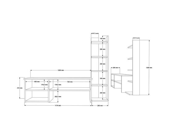 Σύνθετο σαλονιού Perla pakoworld σε λευκή απόχρωση 120x29.5x41,8εκ - ΣΥΝΘΕΣΕΙΣ ΣΑΛΟΝΙΟΥ στο Milonadakis.gr