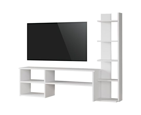 Σύνθετο σαλονιού Perla pakoworld σε λευκή απόχρωση 120x29.5x41,8εκ - ΣΥΝΘΕΣΕΙΣ ΣΑΛΟΝΙΟΥ στο Milonadakis.gr