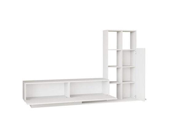 Σύνθετο σαλονιού Damon pakoworld σε λευκή απόχρωση 140x29.5x39.5εκ - ΣΥΝΘΕΣΕΙΣ ΣΑΛΟΝΙΟΥ στο Milonadakis.gr