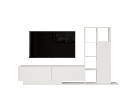 Σύνθετο σαλονιού Damon pakoworld σε λευκή απόχρωση 140x29.5x39.5εκ - ΣΥΝΘΕΣΕΙΣ ΣΑΛΟΝΙΟΥ στο Milonadakis.gr