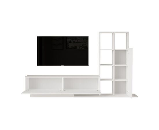 Σύνθετο σαλονιού Damon pakoworld σε λευκή απόχρωση 140x29.5x39.5εκ - ΣΥΝΘΕΣΕΙΣ ΣΑΛΟΝΙΟΥ στο Milonadakis.gr