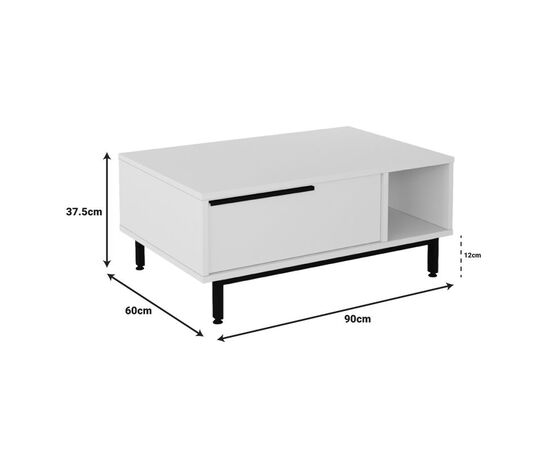 Τραπέζι σαλονιού Frixton pakoworld σε cappuccino απόχρωση 90x60x37.5εκ - ΤΡΑΠΕΖΑΚΙΑ ΣΑΛΟΝΙΟΥ στο Milonadakis.gr