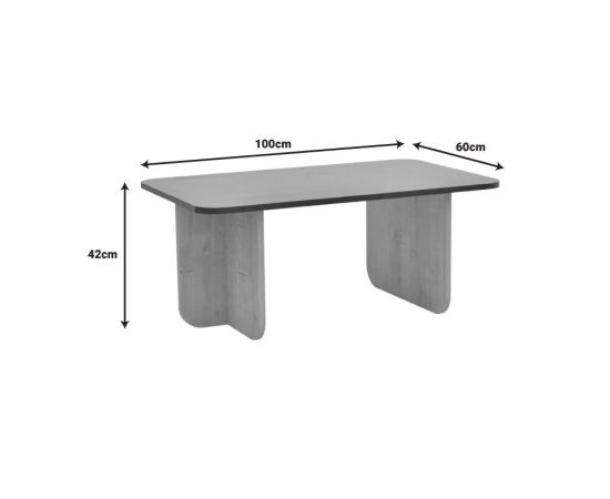 Τραπέζι Bοca pakoworld σε oak-κεραμιδί απόχρωση 100x60x42εκ - ΤΡΑΠΕΖΑΚΙΑ ΣΑΛΟΝΙΟΥ στο Milonadakis.gr