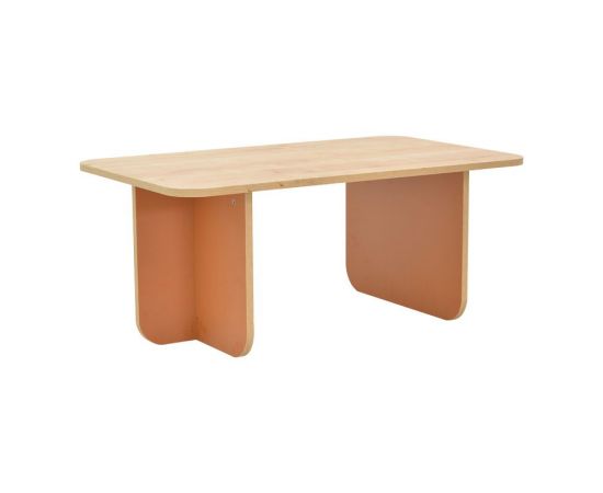 Τραπέζι Bοca pakoworld σε oak-κεραμιδί απόχρωση 100x60x42εκ - ΤΡΑΠΕΖΑΚΙΑ ΣΑΛΟΝΙΟΥ στο Milonadakis.gr