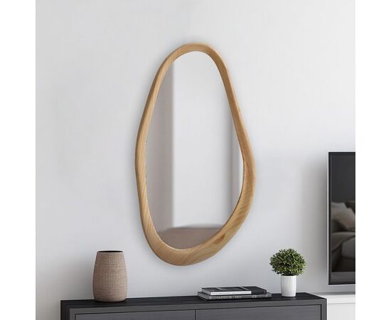 Καθρέπτης οβάλ Baloa pakoworld mdf σε φυσική απόχρωση 44x4x80εκ - ΚΑΘΡΕΠΤΕΣ στο Milonadakis.gr
