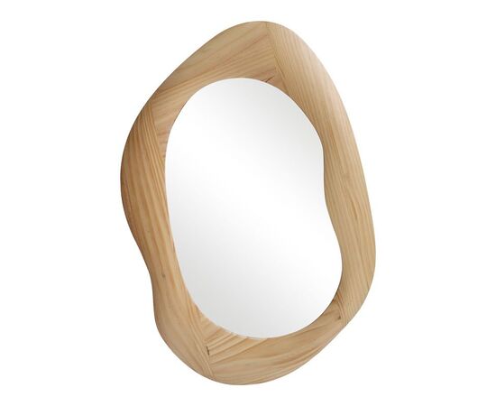 Καθρέπτης οβάλ Enola pakoworld mdf σε φυσική απόχρωση 54x2.5x80εκ - ΚΑΘΡΕΠΤΕΣ στο Milonadakis.gr