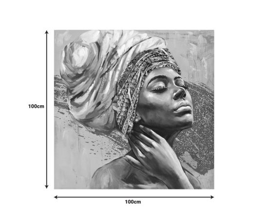 Πίνακας σε καμβά Africana Inart 100x3x100εκ - ΠΙΝΑΚΕΣ στο Milonadakis.gr