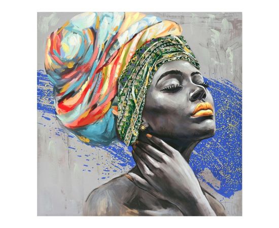 Πίνακας σε καμβά Africana Inart 100x3x100εκ - ΠΙΝΑΚΕΣ στο Milonadakis.gr