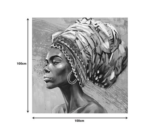 Πίνακας σε καμβά Africana I Inart 100x3x100εκ - ΠΙΝΑΚΕΣ στο Milonadakis.gr
