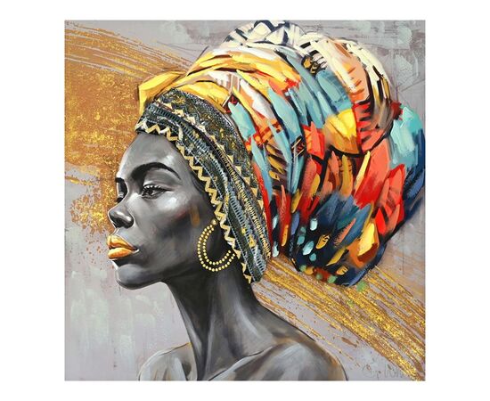 Πίνακας σε καμβά Africana I Inart 100x3x100εκ - ΠΙΝΑΚΕΣ στο Milonadakis.gr