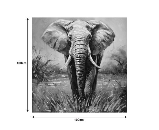 Πίνακας σε καμβά Elepho Inart 100x3x100εκ - ΠΙΝΑΚΕΣ στο Milonadakis.gr