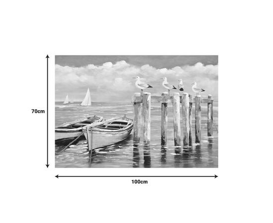 Πίνακας σε καμβά Port I Inart 100x3x70εκ - ΠΙΝΑΚΕΣ στο Milonadakis.gr