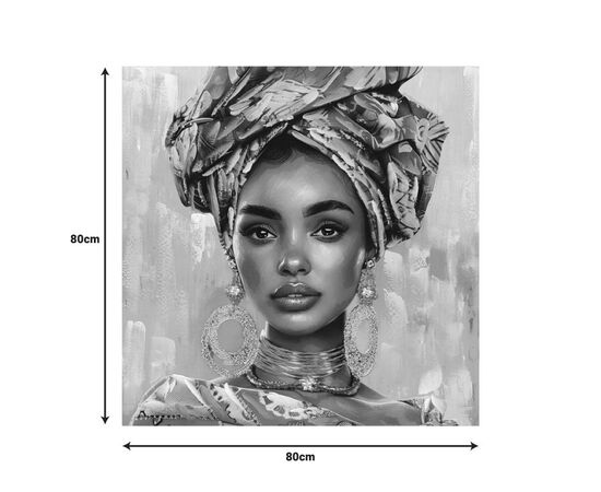Πίνακας σε καμβά Turban Inart 80x3x80εκ - ΠΙΝΑΚΕΣ στο Milonadakis.gr