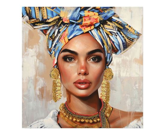 Πίνακας σε καμβά Turban Ι Inart 80x3x80εκ - ΠΙΝΑΚΕΣ στο Milonadakis.gr