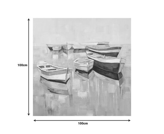 Πίνακας σε καμβά Boatty Ι Inart 100x3x100εκ - ΠΙΝΑΚΕΣ στο Milonadakis.gr