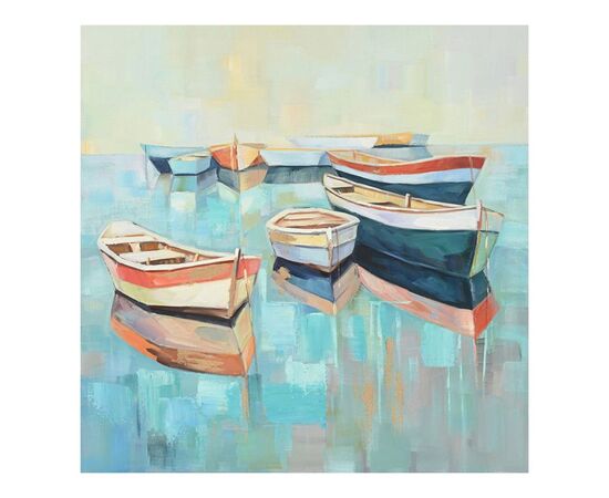 Πίνακας σε καμβά Boatty Ι Inart 100x3x100εκ - ΠΙΝΑΚΕΣ στο Milonadakis.gr