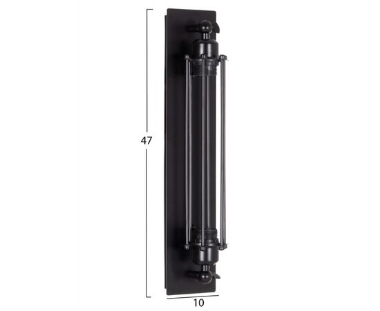 ΑΠΛΙΚΑ ΤΟΙΧΟΥ 2ΦΩΤΗ BEACON HM4463 ΜΕΤΑΛΛΟ ΣΕ ΜΑΥΡΟ 10x10x47Υεκ. - ΑΠΛΙΚΕΣ ΤΟΙΧΟΥ στο Milonadakis.gr
