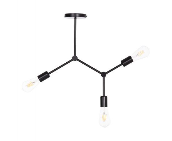 ΦΩΤΙΣΤΙΚΟ ΟΡΟΦΗΣ 3-ΦΩΤΟ LIGHTY HM7404.11 ΜΕΤΑΛΛΟ ΣΕ ΜΑΥΡΟ 52x5x48Υεκ. - ΦΩΤΙΣΤΙΚΑ ΟΡΟΦΗΣ στο Milonadakis.gr