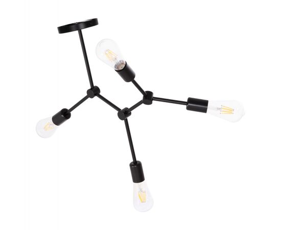 ΦΩΤΙΣΤΙΚΟ ΟΡΟΦΗΣ 4-ΦΩΤΟ LIGHTY HM7405.11 ΜΕΤΑΛΛΟ ΣΕ ΜΑΥΡΟ 57x5x52Υεκ. - ΦΩΤΙΣΤΙΚΑ ΟΡΟΦΗΣ στο Milonadakis.gr