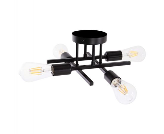 ΦΩΤΙΣΤΙΚΟ ΟΡΟΦΗΣ ΠΟΛΥΦΩΤΟ LIGHTY HM7428.11 ΜΕΤΑΛΛΟ ΣΕ ΜΑΥΡΟ 28x28x15Υεκ. - ΦΩΤΙΣΤΙΚΑ ΟΡΟΦΗΣ στο Milonadakis.gr