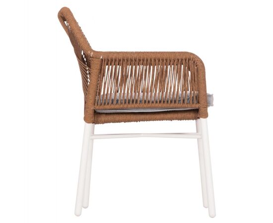 ΠΟΛΥΘΡΟΝΑ TOPIN HM6048.11 ΑΛΟΥΜΙΝΙΟ ΛΕΥΚΟ-P.E. RATTAN ΜΠΕΖ 59x63x81Υεκ - ΚΑΡΕΚΛΕΣ - ΠΟΛΥΘΡΟΝΕΣ στο Milonadakis.gr