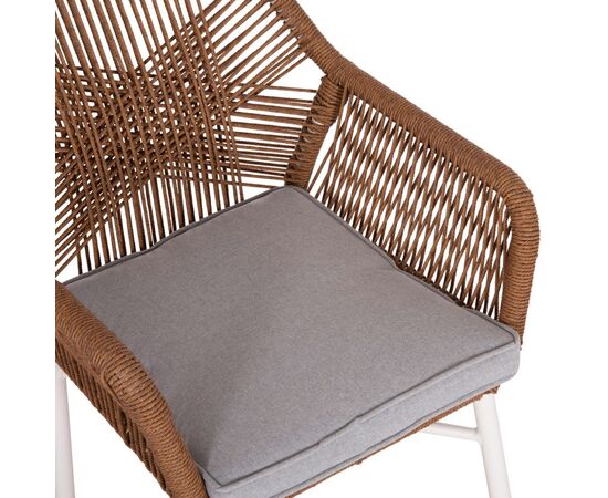 ΠΟΛΥΘΡΟΝΑ TOPIN HM6048.11 ΑΛΟΥΜΙΝΙΟ ΛΕΥΚΟ-P.E. RATTAN ΜΠΕΖ 59x63x81Υεκ - ΚΑΡΕΚΛΕΣ - ΠΟΛΥΘΡΟΝΕΣ στο Milonadakis.gr