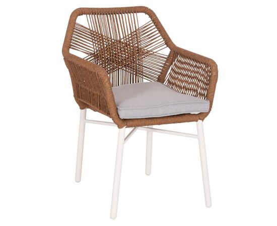 ΠΟΛΥΘΡΟΝΑ TOPIN HM6048.11 ΑΛΟΥΜΙΝΙΟ ΛΕΥΚΟ-P.E. RATTAN ΜΠΕΖ 59x63x81Υεκ - ΚΑΡΕΚΛΕΣ - ΠΟΛΥΘΡΟΝΕΣ στο Milonadakis.gr