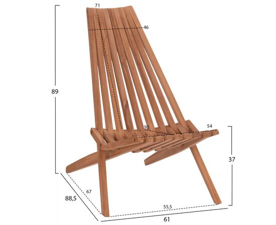 ΠΟΛΥΘΡΟΝΑ LOUNGE ΠΤΥΣΣΟΜΕΝΗ SHIGAO HM18112 ΞΥΛΟ TEAK--ΦΥΣΙΚΟ 61x88.5x89Υεκ. - ΚΑΡΕΚΛΕΣ - ΠΟΛΥΘΡΟΝΕΣ στο Milonadakis.gr