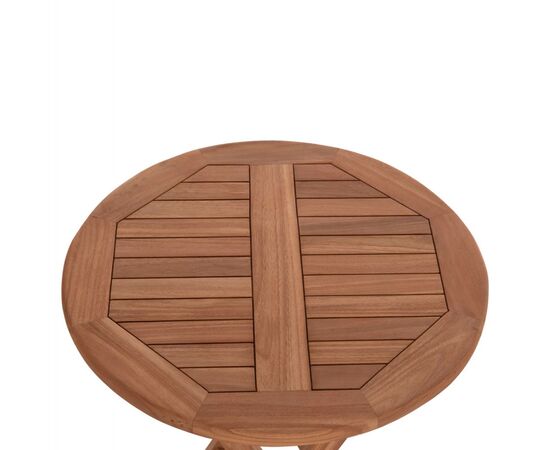 ΤΡΑΠΕΖΙ ΣΚΗΝΟΘΕΤΗ ΣΤΡΟΓΓΥΛΟ ERIS HM18119 ΞΥΛΟ TEAK--ΦΥΣΙΚΟ Φ60x75Υεκ. - ΤΡΑΠΕΖΙΑ ΕΞ. ΧΩΡΟΥ στο Milonadakis.gr