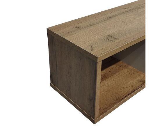 Ραφιέρα τοίχου Flevior pakoworld σε sonoma με λευκή απόχρωση 90x22x25.6εκ - ΡΑΦΙΑ ΤΟΙΧΟΥ στο Milonadakis.gr