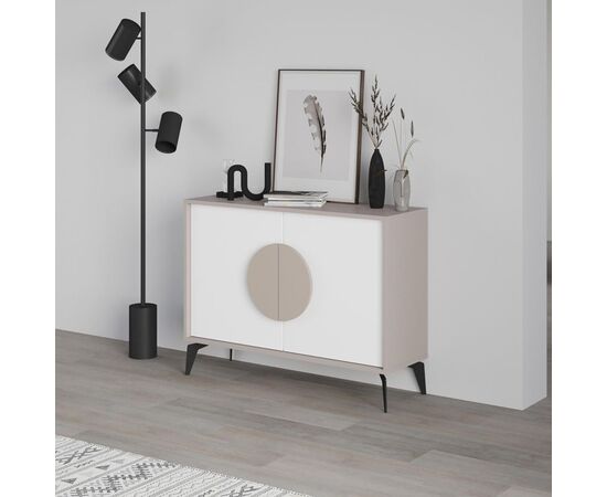 Μπουφές Gora pakoworld σε μόκα - λευκή απόχρωση 110x35.6x82εκ - ΜΠΟΥΦΕΔΕΣ-ΚΟΝΣΟΛΕΣ στο Milonadakis.gr