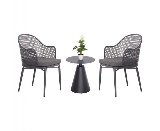 ΣΕΤ LOUNGE 3TMX ΕΞ.ΧΩΡΟΥ OREGO HM21106.01 ΑΛΟΥΜΙΝΙΟ ΣΕ ΣΚΟΥΡΟ ΓΚΡΙ - ΣΕΤ ΣΑΛΟΝΙΑ στο Milonadakis.gr